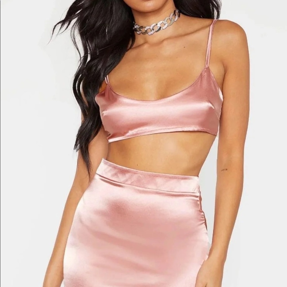SATIN SET FROM PRETTYLITTLETHING